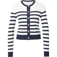 JDY Cardigan 'JDYGABY' marine / blanc