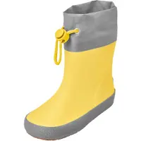Playshoes Bottes en caoutchouc jaune / gris foncé