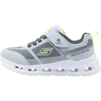SKECHERS Baskets gris / anthracite / vert clair