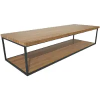 Balmani Life Edge tablette simple ou double teck massive avec frame noir 150 x 50 cm