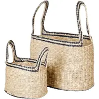 Broste Copenhagen Paniers Lykke noirs lot de 2