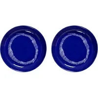 Serax Feast Assiette Creuse avec Rayures - Lot de 2 Dark Blue|White Stripes