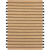 Broste Copenhagen Tapis Ezra naturel/noir 140x200cm