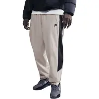 Nike Pantalon gris clair / blanc