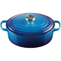 Le Creuset Cocotte Oval Evolution en Fonte émaillée 27 cm Azure