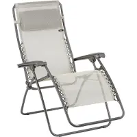 Lafuma Fauteuil Relax De Jardin Pliant Rsxa Multiposition Avec Tétière Beige Seigle - L'unité