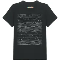 Watabout.kids T-Shirt 'Doodle Cats' noir / blanc