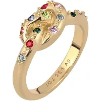 Elli Bague 'Brezel' or / mélange de couleurs