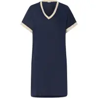 Hanro Chemise de nuit ' Laura ' bleu foncé