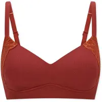 Schiesser Soutien-gorge ' Unique Premium ' marron / orange foncé / rouge