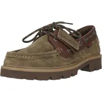 Clarks Chaussures pour hommes CLEYHILL BOAT - chaussures basses élégantes - chaussures à lacets vertes
