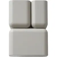 &tradition Applique Murale &Tradition, Tabata, dimmable, Gris, Salon / séjour, Aluminium, Design
