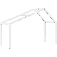 vidaXL Toit pour lit d'enfant blanc 213x95,5x144,5 cm Pin massif