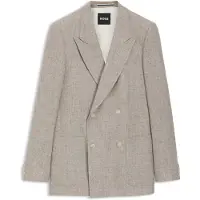 BOSS Veste de costume décontractée en tissu à micro motif