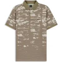 BOSS Active Polo Slim Fit avec motif jacquard