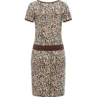 Ragwear Robe d’été 'Baomi Zoo' écru / marron / noisette / noir