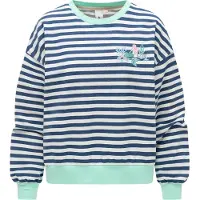 Ragwear Sweat-shirt 'Wuss' bleu foncé / menthe / rose / blanc
