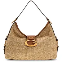 GUESS Sacs à main 'Pochettes Zalina Flap Clutch Natural/Cognac' marron