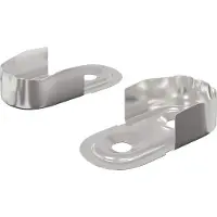 vidaXL Support de tringle de placard 2 pcs Zinc blanc 40 x 18 x 10 mm