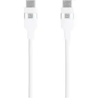 BlueBuilt USB-C vers USB-C Câble 1,5 m Nylon Blanc