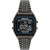 Adidas Montre digitale 'Ao Street' bleu / gris argenté
