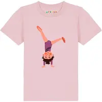 Watabout.kids T-Shirt 'Turnen' violet / saumon / rose / noir