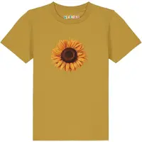 Watabout.kids T-Shirt 'Sonnenblume' marron / ocre / orange / orange foncé