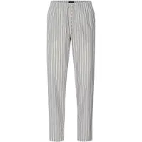 Hanro Pantalon de pyjama ' Night & Day ' gris / blanc cassé