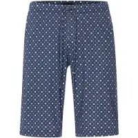 Hanro Pantalon de pyjama ' Night & Day ' bleu foncé / blanc