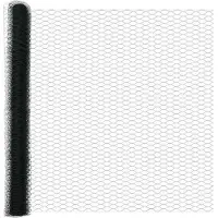 vidaXL Clôture hexagonale avec socle en béton, 50 x 1,4 m, acier revêtu de PVC
