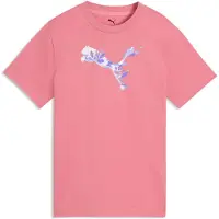 Puma Garçons, T-shirt de sport, GRAPHIC Floral Cat Tee G (152), Pink, 152