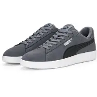 Puma Baskets basses 'Smash 3.0' gris basalte / noir / blanc