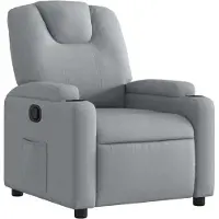vidaXL Fauteuil relax gris clair Tissu