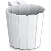 Prosperplast Pot De Fleurs 1,4l Blanc Avec Crochet Boardee Hook Ddez150-S449