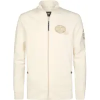 Petrol Industries Veste de survêtement camel / blanc