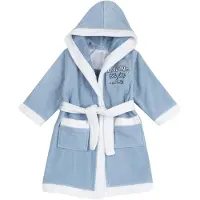 Chicco Peignoir bleu clair / blanc