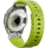 Uniq Fluo Strap for Garmin 22mm Lime (22 mm, Acier inoxydable, Plastique, Silicone), Sangles de montre, Vert