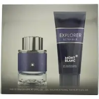 Mont Blanc Coffret Explorer Ultra Blue 60ml EDP Spray 100ml Gel douche (Coffret de parfum)