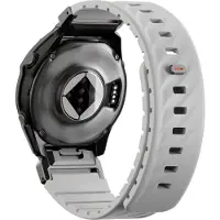 Uniq Fluo Strap for Garmin 22mm Gray (22 mm, Acier inoxydable, Matières plastiques, Silicone), Sangles de montre, Gris