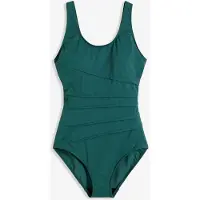 Bonprix Maillot 1 pièce sculptant à plis décoratifs, maintien léger