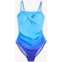 Bonprix Maillot 1 pièce sculptant style croisé, maintien léger