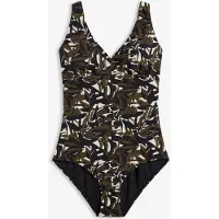 Bonprix Maillot 1 pièce sculptant à col en V, maintien modéré