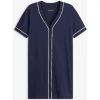 Bonprix Chemise de nuit courte et boutonnée 100% coton