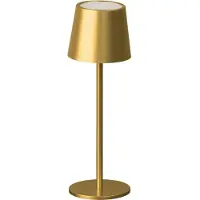 FH Lighting FHL Roxi LED Tischleuchte 1,5W dimmbar Akku CCT einstellbare Lichtfarbe goldfarben 850846