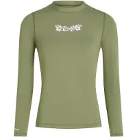 O'Neill T-shirt fonctionnel 'Skins' olive / blanc naturel
