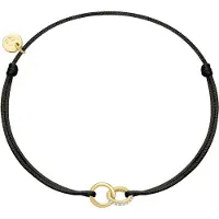 Glanzstücke Bracelet jaune d'or / noir