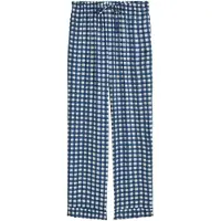 Marc O'Polo Pantalon de pyjama ' Mix N Match ' bleu marine / blanc