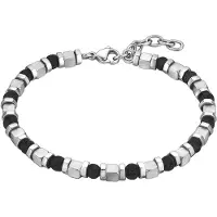 True Rebels Bracelet noir / argent