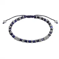 True Rebels Bracelet bleu foncé / argent
