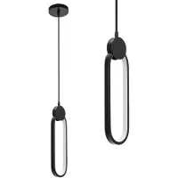 Toolight Lampe Suspendue Led APP851-CP Black